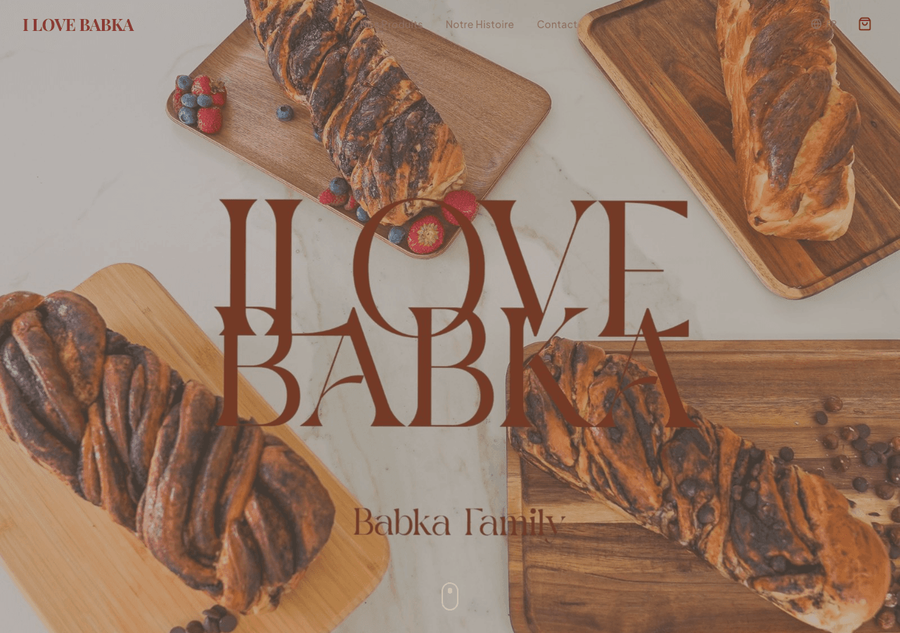 Site e-commerce I Love Babka
